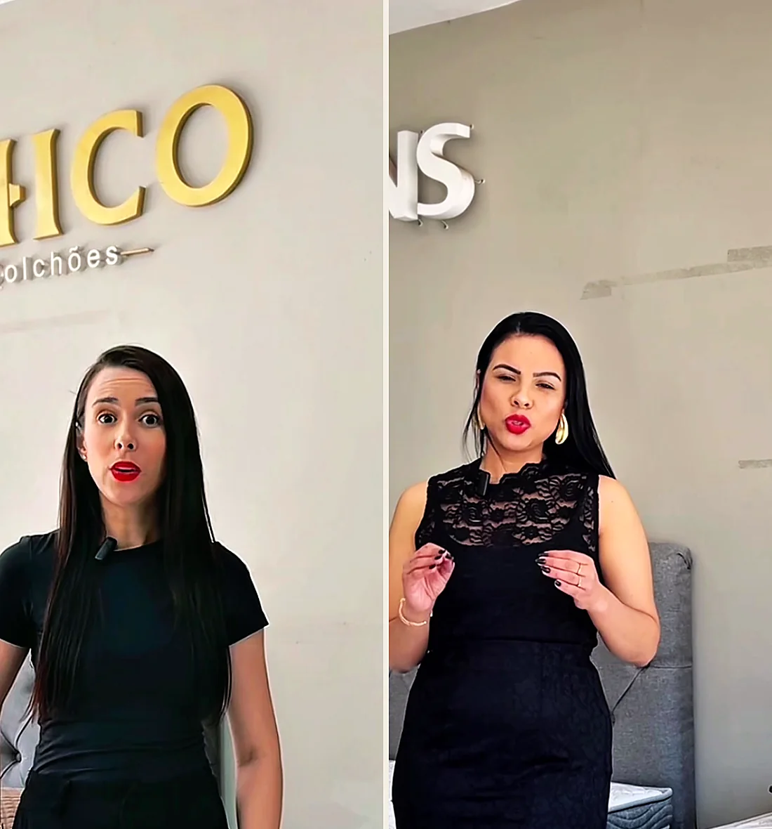 As duas consultoras da Chico Colchões Centro