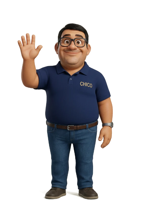 Mascote do Chico acenando